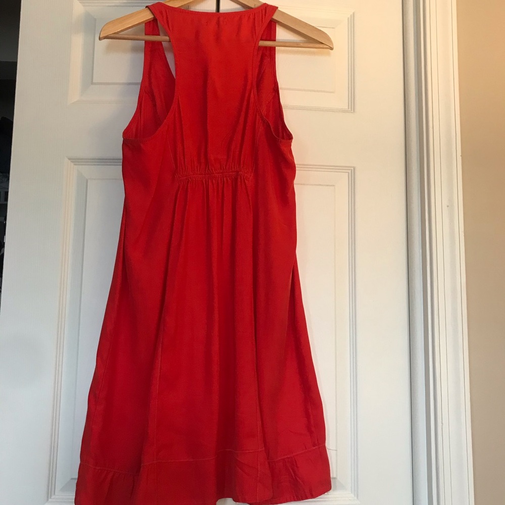Kimchi Blue Red Silk ruffle Dress - Picture 5 of 5